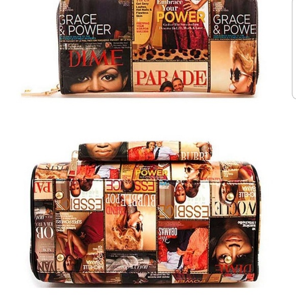 👜Very Unique 2in1 Designer Magazine Satchel - Picture 3 of 6